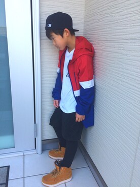 「DC SHOES（ディーシーシューズ）のアイテム（ジャケット/アウター）」を使った、hikaさん（キッズ・135cm）の春コーディネート