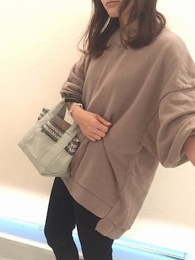 「MERCI（メルシー）のアイテム（スウェット）」を使った、chiro...さん（レディース・158cm）の秋コーディネート