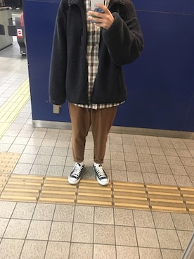 「SENSE OF PLACE by URBAN RESEAR」｜「アイテム（その他アウター）」を使った、かつおさん（メンズ・174cm）の冬コーディネート