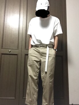 「RALPH LAUREN（ラルフ ローレン）のアイテム（キャップ、ホワイト系）」を使った、しょーさん（メンズ・176cm）の夏コーディネート