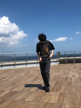 「SASQUATCHfabrix.（サスクワァッチファブリックス）のアイテム」を使った、jinさん（メンズ・181cm）の秋コーディネート