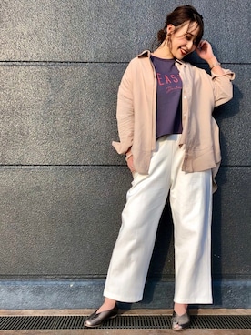 「BITTOKO（ビットコ）のアイテム（パンツ）」を使った、miki.さん（レディース・167cm）の冬コーディネート