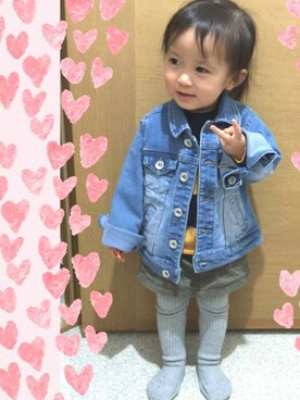 「RUGGEDWORKS」｜sara☆hanaさん（キッズ・80cm）の春コーディネート