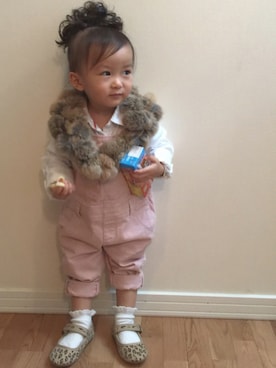 「babygap」｜「アイテム（その他シューズ）」を使った、sara☆hanaさん（キッズ・80cm）の秋コーディネート