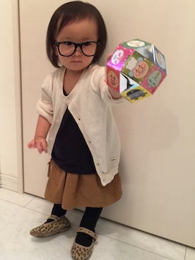 「babygap」｜「アイテム（その他シューズ）」を使った、sara☆hanaさん（キッズ・80cm）の秋コーディネート