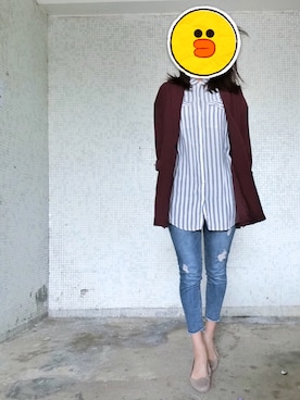 「MANGO（マンゴ）のアイテム（テーラードジャケット）」を使った、Tyさん（レディース・175cm）の春コーディネート