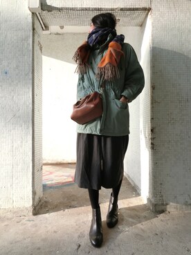 「Down Jacket 」｜Tyさん（レディース・175cm）の冬コーディネート
