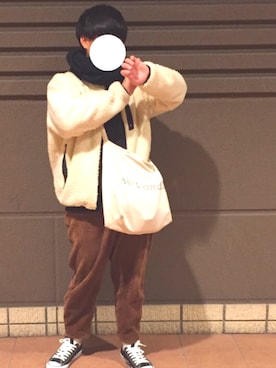 「ダニエルウェリントン」｜「アイテム（ブルゾン）」を使った、Shinjiさん（メンズ・175cm）の秋コーディネート
