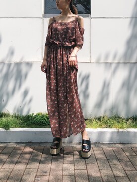 「アイテム（ワンピース、その他）」を使った、LISA さん（レディース・160cm）の春コーディネート