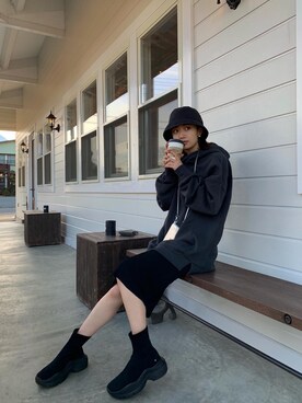 LISA さん（レディース・160cm）の冬コーディネート