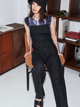 「EMODA（エモダ）のアイテム（オールインワン・サロペット）」を使った、LISA さん（レディース・160cm）の春コーディネート