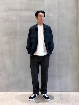 UNITED ARROWS＞ オーガニックコットン ニドム 2プリーツ チノパンツを