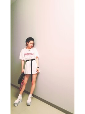 Chisa Ueharaさん（レディース・160cm）の夏コーディネート