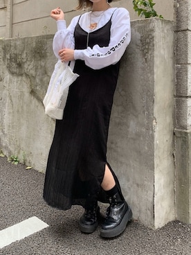 「CONVERSE（コンバース）のアイテム（バッグ）」を使った、AYAVINさん（レディース・154cm）の春コーディネート