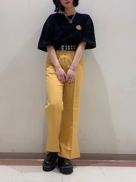 「DING（ディング）のアイテム（トップス）」を使った、AYAVINさん（レディース・154cm）の夏コーディネート