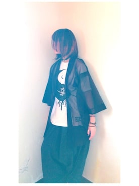「和風」｜「アイテム（その他アウター）」を使った、nαnoてゃん。さん（レディース・163cm）の春コーディネート