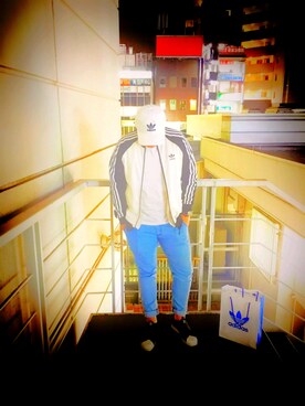 「アイテム（スリッポン）」を使った、Mさん（メンズ・175cm・10代）の春コーディネート