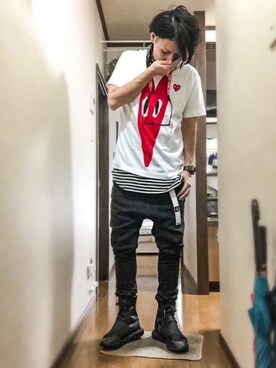「カラーサングラス」｜「アイテム（財布/小物）」を使った、ひろくんॐさん（メンズ・178cm）の夏コーディネート
