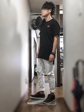 「MARCELO BURLON（マルセロ・バーロン）のアイテム（腕時計）」を使った、ひろくんॐさん（メンズ・178cm）の夏コーディネート