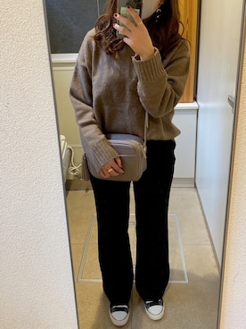 「アイテム（リング）」を使った、S**さん（レディース・159cm・20代）の冬コーディネート