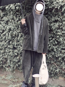 「FREAK'S STORE（フリークスストア）のアイテム（テーラードジャケット）」を使った、サンガハチコ◉さん（メンズ・172cm）の春コーディネート