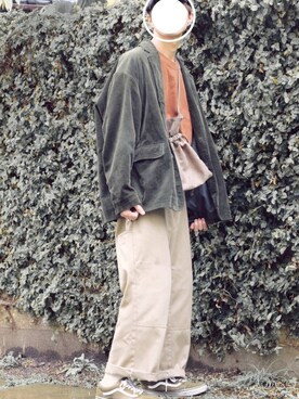 「FREAK'S STORE（フリークスストア）のアイテム（テーラードジャケット）」を使った、サンガハチコ◉さん（メンズ・172cm）の春コーディネート