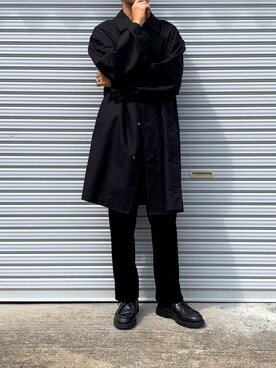 「08sircus（ゼロエイトサーカス）のアイテム（パンツ）」を使った、MARONさん（メンズ・172cm）の秋コーディネート