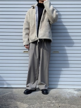 「CLANE（クラネ）のアイテム（その他アウター）」を使った、MARONさん（メンズ・172cm）の秋コーディネート