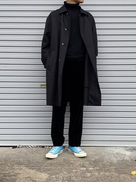 「08sircus（ゼロエイトサーカス）のアイテム（パンツ）」を使った、MARONさん（メンズ・172cm）の秋コーディネート
