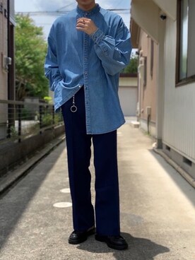 「KAIKO（カイコー）のアイテム（財布/小物）」を使った、MARONさん（メンズ・172cm）の夏コーディネート