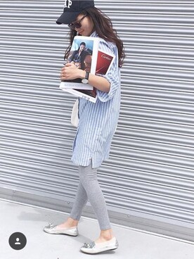 「アイテム（シャツワンピース）」を使った、sumireさん（レディース・163cm・20代）の夏コーディネート