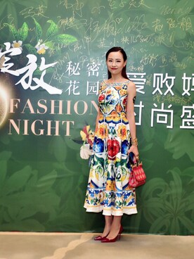 「D&G（ディーアンドジー）のアイテム（ワンピース/ドレス）」を使った、Chalmers-他娘さん（レディース・158cm）の冬コーディネート