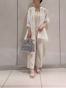 「ミスティ ウーマン(mysty woman)」｜「アイテム（サロペット/オーバーオール）」を使った、たっつんさん（レディース・166cm）の春コーディネート
