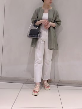 「ティアードブラウス」｜たっつんさん（レディース・166cm）の夏コーディネート
