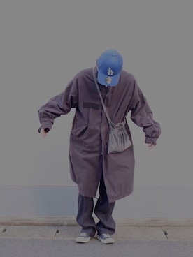 「DAIRIKU」｜「アイテム（モッズコート）」を使った、k1さん（メンズ・176cm）の春コーディネート