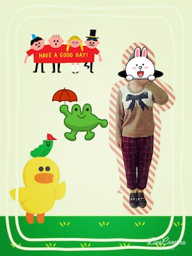 饱饱さんのコーディネート