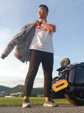 「Harley-Davidson（ハーレーダビッドソン）のアイテム（その他）」を使った、Toripullさん（メンズ・180cm）の夏コーディネート