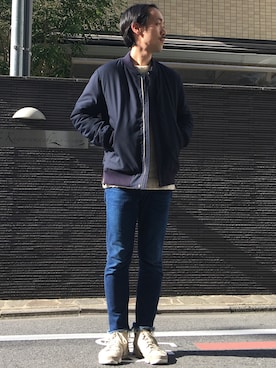 Keisuke Osukaさん（メンズ・175cm）の冬コーディネート