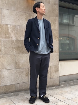 「AURALEE」｜Keisuke Osukaさん（メンズ・175cm）の春コーディネート