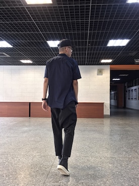 「PUBLIC SCHOOL（パブリックスクール）のアイテム（帽子）」を使った、Siicさん（メンズ・170cm）の秋コーディネート