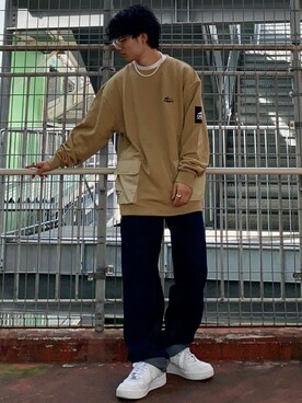 「ラブアンドピース2020」｜「アイテム（スウェット）」を使った、shoki1997rさん（メンズ・167cm）の秋コーディネート