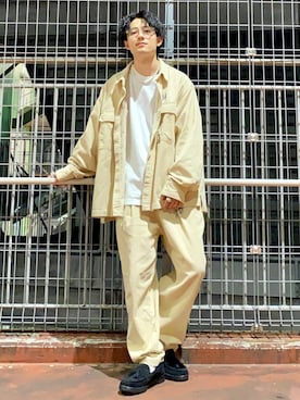 「Right-on（ライトオン）のアイテム（ジャケット/アウター）」を使った、shoki1997rさん（メンズ・167cm）の秋コーディネート