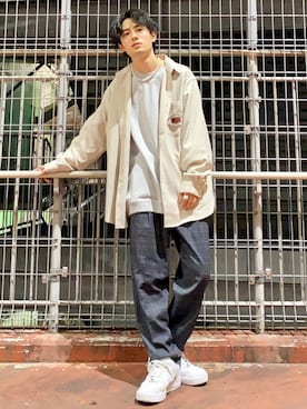 「Right-on（ライトオン）のアイテム（スラックス）」を使った、shoki1997rさん（メンズ・167cm）の秋コーディネート
