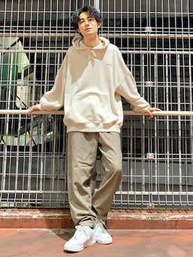 「Right-on（ライトオン）のアイテム（スラックス）」を使った、shoki1997rさん（メンズ・167cm）の秋コーディネート