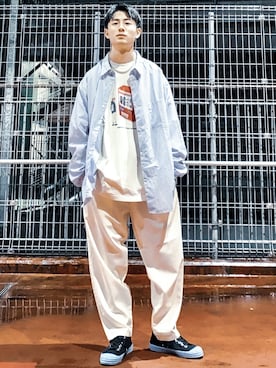 「Right-on（ライトオン）のアイテム（パンツ）」を使った、shoki1997rさん（メンズ・167cm）の春コーディネート