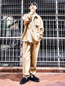 「Right-on（ライトオン）のアイテム（パンツ）」を使った、shoki1997rさん（メンズ・167cm）の春コーディネート