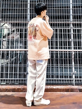 「Right-on（ライトオン）のアイテム（トップス）」を使った、shoki1997rさん（メンズ・167cm）の春コーディネート