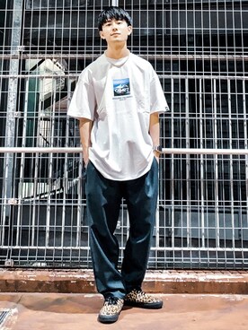 「CAMP7（キャンプセブン）のアイテム（トップス）」を使った、shoki1997rさん（メンズ・167cm）の春コーディネート