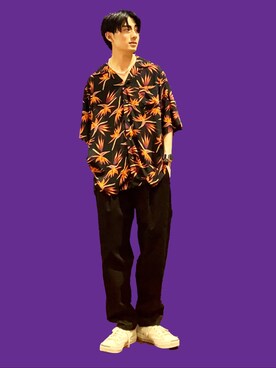 「Right-on（ライトオン）のアイテム（トップス）」を使った、shoki1997rさん（メンズ・167cm）の夏コーディネート