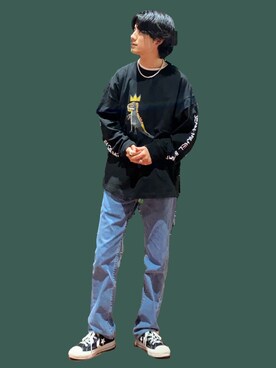 「Right-on（ライトオン）のアイテム（トップス）」を使った、shoki1997rさん（メンズ・167cm）の夏コーディネート